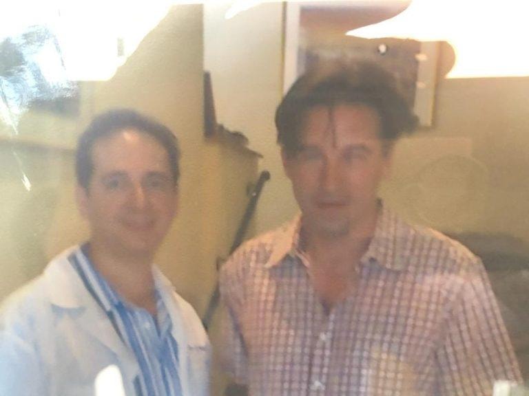 Dr. Gabai with celebrity patient